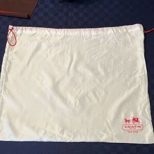 Coach large satin Dust Bag